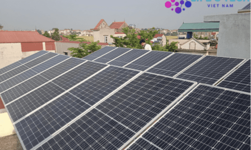 Lắp đặt điện mặt trời Hybrid 12kWp tại Bắc Ninh.